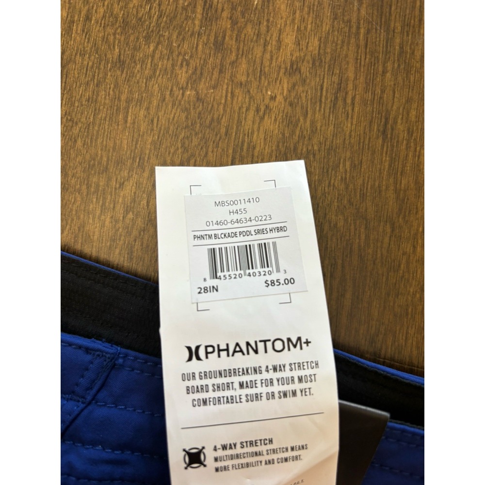 Mens Hurley Phantom Swim Boardshorts Size 28 Kai Lenny 18" Length 4-Way Stretch - Picture 2 of 3
